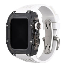 Load image into Gallery viewer, Luxury Metal Case Strap(Fluoro Rubber) For Apple Watch Series 44/45 mm - mycasety2023 Mycasety
