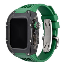 Load image into Gallery viewer, Luxury Metal Case Strap(Fluoro Rubber) For Apple Watch Series 44/45 mm - mycasety2023 Mycasety
