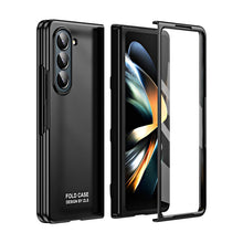 Load image into Gallery viewer, Anti-fingerprint Electroplating Galaxy Z Fold5 Case with Phone Front Screen Protector - Mycasety Mycasety
