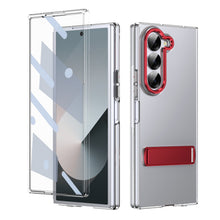 Load image into Gallery viewer, Metal Bracket Clear Shockproof Phone Case With Screen Protector For Galaxy Z Fold 6/5/4
