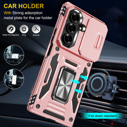 Mecha-Style Phone Case With Sliding Camera Cover For Galaxy Z Fold 7/6/5