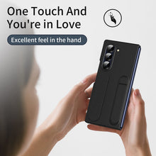 Load image into Gallery viewer, Shockproof Phone Case With Wristband Bracket Back For Galaxy Z Fold 6/5/4 With Screen Glass Protector
