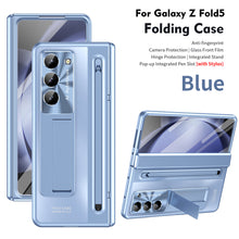Load image into Gallery viewer, Armor Electroplated Anti-fall Protective Phone Case With Pen Tray Shell and Film For Samsung Galaxy Z Fold5 Fold4 - Mycasety Mycasety
