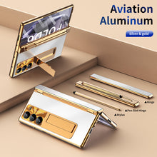 Load image into Gallery viewer, Aluminum Alloy Electroplating Shockproof Phone Case For Galaxy Z Fold 6/5/4/3
