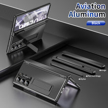 Load image into Gallery viewer, Aluminum Alloy Electroplating Shockproof Phone Case For Galaxy Z Fold 6/5/4/3
