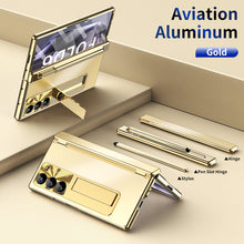 Load image into Gallery viewer, Aluminum Alloy Electroplating Shockproof Phone Case For Galaxy Z Fold 6/5/4/3
