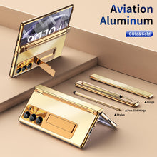 Load image into Gallery viewer, Aluminum Alloy Electroplating Shockproof Phone Case For Galaxy Z Fold 6/5/4/3
