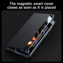 Load image into Gallery viewer, Luxurious Leather Cover With Magnetic Coil &amp; Card Holder For Galaxy Z Fold 7/6/5/4

