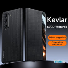 Load image into Gallery viewer, Luxurious Leather Cover With Magnetic Coil &amp; Card Holder For Galaxy Z Fold 7/6/5/4

