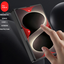 Load image into Gallery viewer, Galaxy Z Fold8 Wide Ultra Rugged Magnetic Hinge Protection Case with Built-In Kickstand &amp; Screen Glass Film
