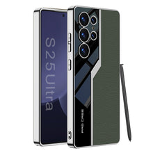 Load image into Gallery viewer, Electroplated Leather Anti-fall Protective Phone Case For Galaxy S25 S24 S23 Ultra Plus
