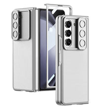 Load image into Gallery viewer, Leather All-inclusive Lens Slide Protector Phone Case With Back Screen Protector For Samsung Galaxy Z Fold 5/4/3 5G - Mycasety Mycasety
