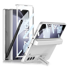 Load image into Gallery viewer, Magnetic Hinge Pen Box Protective Phone Case With Back Screen Glass For Samsung Galaxy Z Fold 5/4/3 5G - Mycasety Mycasety
