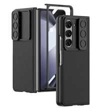 Load image into Gallery viewer, Leather All-inclusive Lens Slide Protector Phone Case With Back Screen Protector For Samsung Galaxy Z Fold 5/4/3 5G - Mycasety Mycasety
