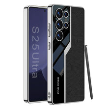 Load image into Gallery viewer, Electroplated Leather Anti-fall Protective Phone Case For Galaxy S25 S24 S23 Ultra Plus
