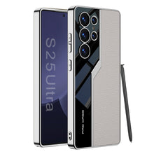 Load image into Gallery viewer, Electroplated Leather Anti-fall Protective Phone Case For Galaxy S25 S24 S23 Ultra Plus
