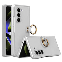 Load image into Gallery viewer, All-inclusive Ring Holder Protective Leather Cover For Samsung Galaxy Z Fold 5/4/3 5G - Mycasety Mycasety
