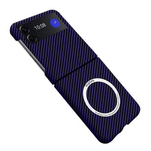 Load image into Gallery viewer, Samsung Galaxy Z Flip3 | Magnetic Carbon Fiber Phone Case - mycasety2023 Mycasety
