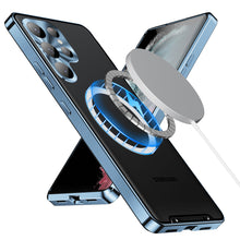Load image into Gallery viewer, Metal Frame S23 S23 Ultra Phone Case with MagSafe Charging Magnetic Ring
