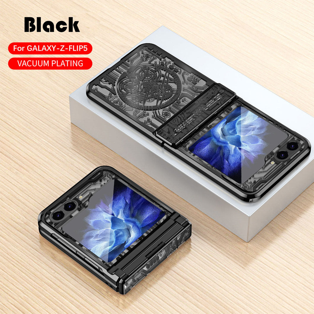 Luxury Electroplated Samsung Flip5 Flip4 Flip3 5G Case All-inclusive Drop-proof Protective Case - mycasety2023 Mycasety