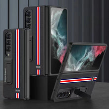 Load image into Gallery viewer, Samsung Galaxy Z Fold 4 5G Luxury Leather Magnetic Stand All-inclusive Drop-resistant Protective Cover
