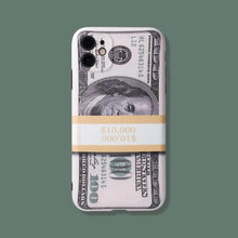 Load image into Gallery viewer, 2021 New Creative Personality US Dollar Bill Silicone Phone Case For iPhone - GiftJupiter
