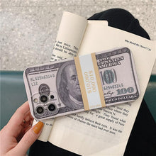 Load image into Gallery viewer, 2021 New Creative Personality US Dollar Bill Silicone Phone Case For iPhone - GiftJupiter
