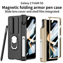 Load image into Gallery viewer, Magnetic Folding Armor Protective Case For Samsung Galaxy Z Fold4 Fold3 5G With Back Screen Protector
