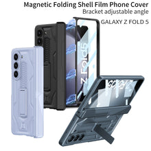 Load image into Gallery viewer, Magnetic Armor All-included Hinge Holder Case With Back Screen Protector For Samsung Galaxy Z Fold5 Fold4 Fold3 - mycasety2023 Mycasety
