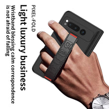 Load image into Gallery viewer, Magnetic Folding All-inclusive Leather Wristband Case With Tempered Film For Google Pixel Fold With Damped Folding Bracket
