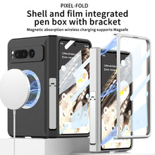 Load image into Gallery viewer, Magnetic Magsafe All-inclusive Invisible Bracket Phone Case For Google Pixel Fold With Back Screen Protector
