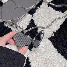 Load image into Gallery viewer, Silver Plated Chain Heart iPhone Case - mycasety2023 Mycasety
