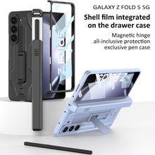 Load image into Gallery viewer, Armor All-included Magnetic Hinge Slide Pen Case Holder Phone Case With Back Screen Protector For Samsung Galaxy Z Fold3 Fold4 Fold5 - mycasety2023 Mycasety
