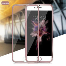 Load image into Gallery viewer, Tempered Glass Full Screen Protector 3D Aluminum Alloy For iPhone - VooChoice
