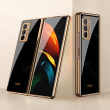 Load image into Gallery viewer, Luxury Plating Glass Case Anti-knock Protective Hard Edge Cover For Samsung Galaxy Z Fold 2 5G
