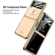 Load image into Gallery viewer, Luxury Deer Glass Samsung Z Flip 3 Case pphonecover
