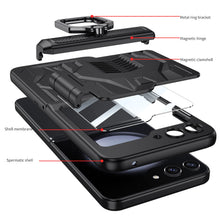 Load image into Gallery viewer, Magnetic Hinge Bracket All-included Shockproof Phone Case For Samsung Galaxy Flip 5/4/3
