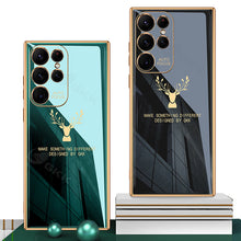 Load image into Gallery viewer, Luxury Deer Pattern Camera All-inclusive Electroplating Process Soft Case For Samsung Galaxy S22 Ultra S22 Plus S22 pphonecover
