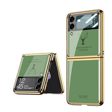 Load image into Gallery viewer, Luxury Deer Glass Samsung Z Flip 3 Case pphonecover
