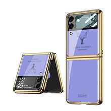 Load image into Gallery viewer, Luxury Deer Glass Samsung Z Flip 3 Case pphonecover
