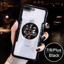 Load image into Gallery viewer, Diamond Airbag Bracket Phone Case For iPhone
