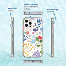 Load image into Gallery viewer, Electroplated Flower Pattern IMD Process Two In One Rugged Cover For iPhone
