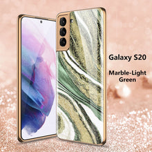 Load image into Gallery viewer, 2021 Luxury Deer Pattern Plating Anti-knock Protection Tempered Glass Case For Samsung S21 S21 Plus S21 Ultra
