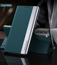 Load image into Gallery viewer, Samsung Galaxy Flip Case Luxury Magnetic Leather Kickstand Shockproof Cover
