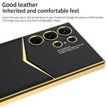 Load image into Gallery viewer, Electroplated Leather Phone Case For Samsung Galaxy S24 S23 Ultra Plus
