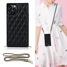 Load image into Gallery viewer, 2021 Luxury Brand Diamond Chain Diagonal Protective Case For iPhone
