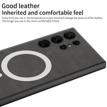 Load image into Gallery viewer, Magnetic Magsafe Leather Phone Case For Samsung Galaxy S24 S23 Ultra Plus
