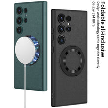 Load image into Gallery viewer, Luxury Leather Magnetic Bracket Protective Phone Case For Samsung Galaxy S24 Ultra Plus
