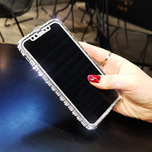 Load image into Gallery viewer, Diamond High Quality Line Black Glitter Ring Phone Case For iPhone
