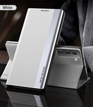 Load image into Gallery viewer, Samsung Galaxy Flip Case Luxury Magnetic Leather Kickstand Shockproof Cover
